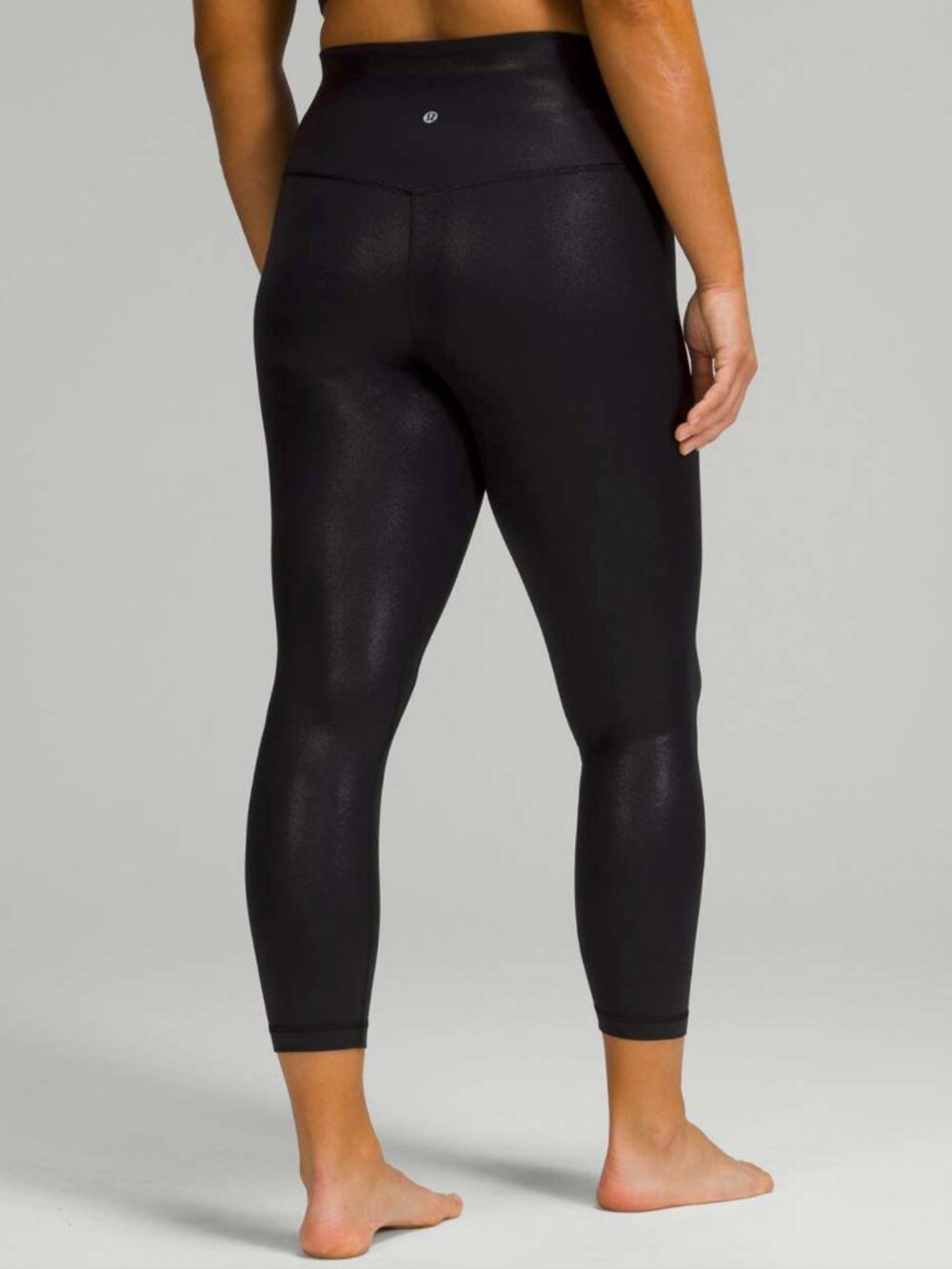 Lululemon Align High-Rise Pant 25" Shine, Radiate Foil Print Black